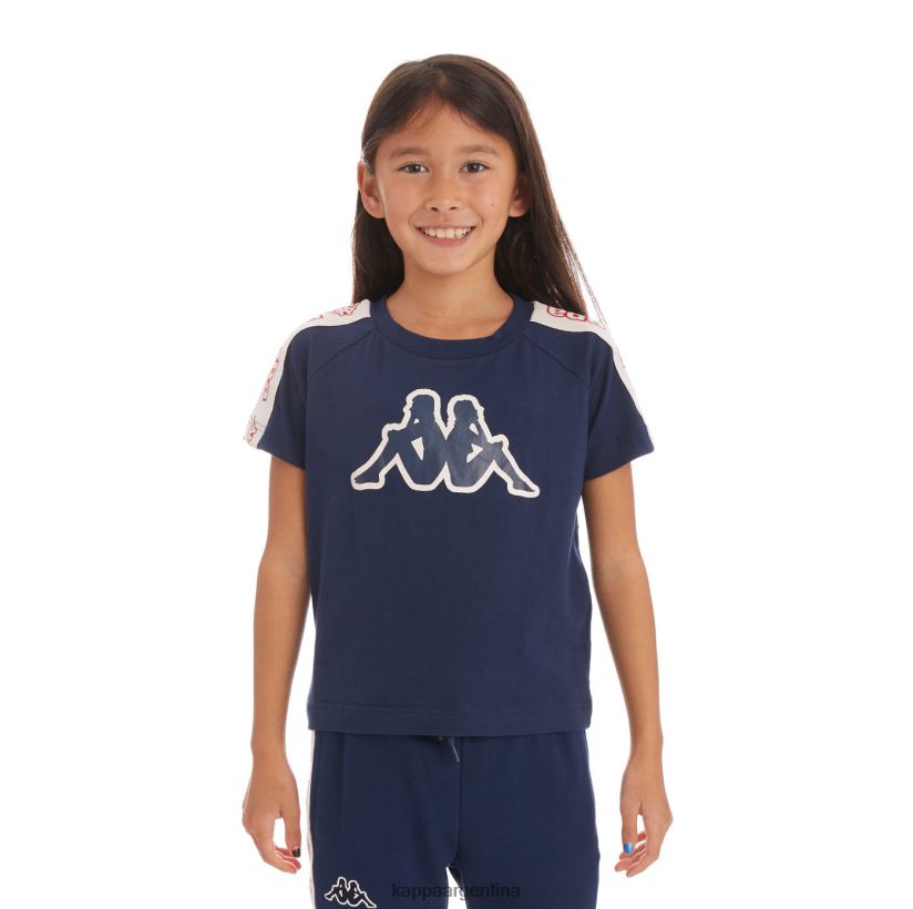 Kappa niños camiseta con logo y cinta para niños avirec 2 Armada 2FJJXV752