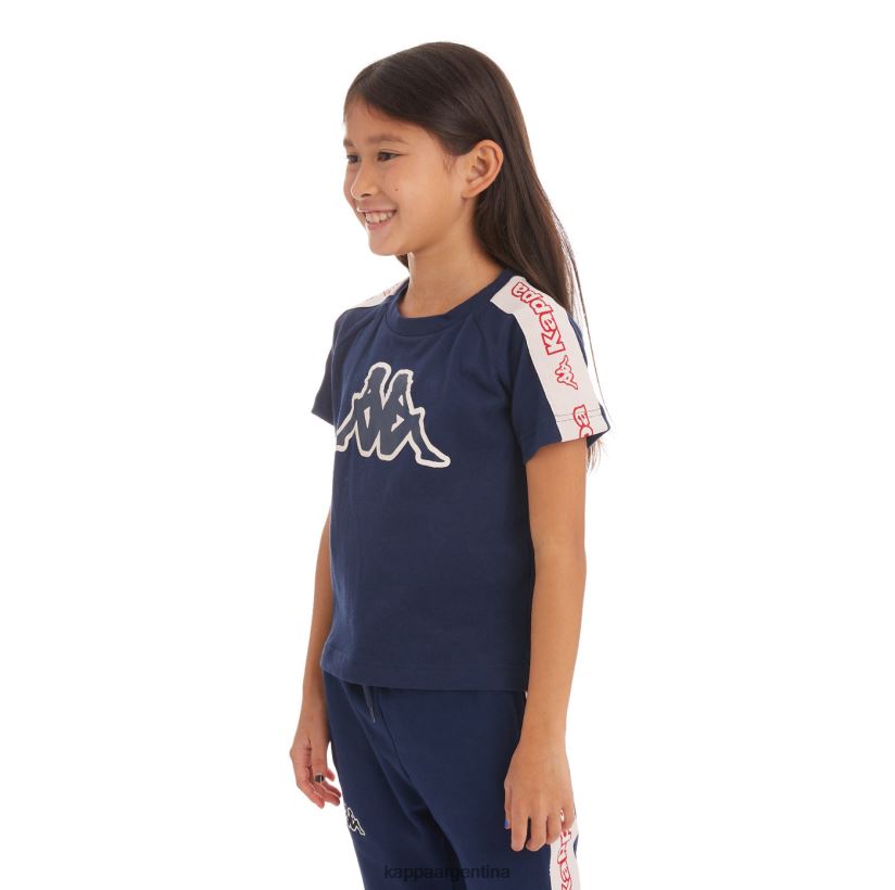 Kappa niños camiseta con logo y cinta para niños avirec 2 Armada 2FJJXV752