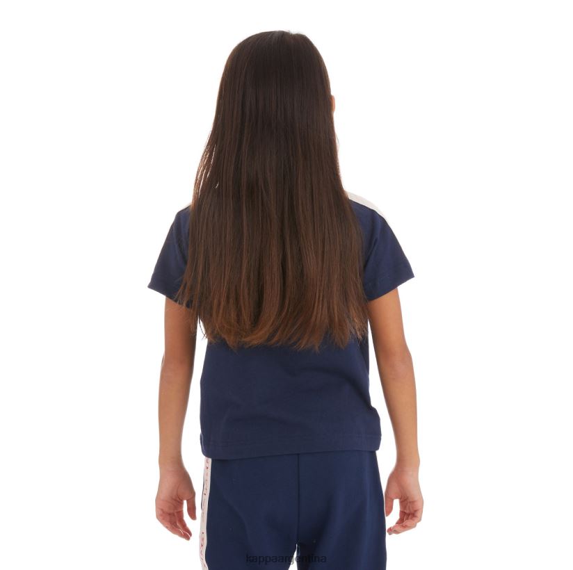Kappa niños camiseta con logo y cinta para niños avirec 2 Armada 2FJJXV752