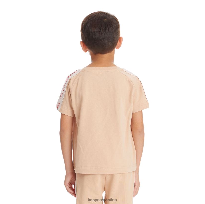 Kappa niños camiseta con logo y cinta para niños avirec 2 beige 2FJJXV738