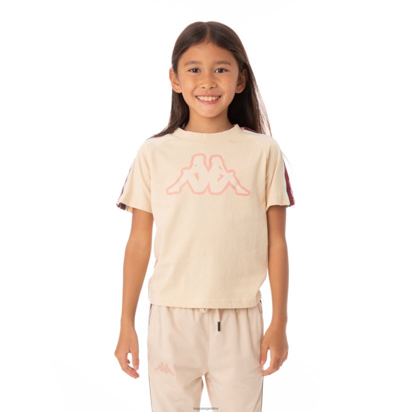 Kappa niños camiseta con logo y cinta para niños avirec 2 beige 2FJJXV770