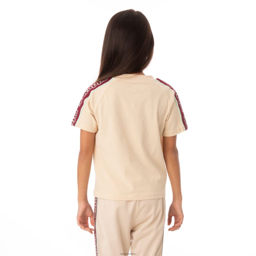 Kappa niños camiseta con logo y cinta para niños avirec 2 beige 2FJJXV770