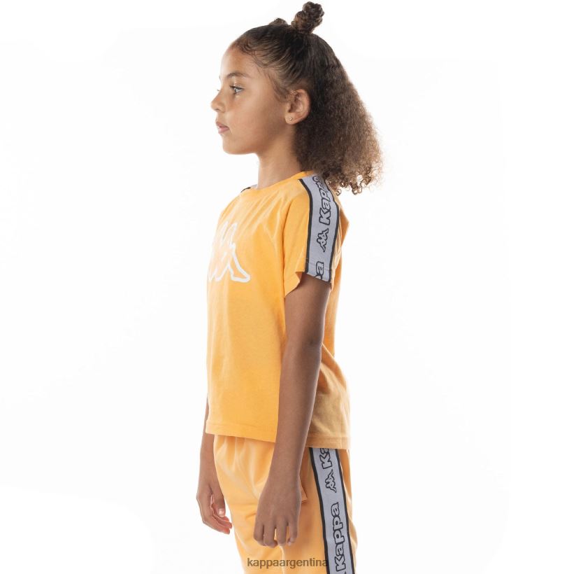 Kappa niños camiseta con logo y cinta para niños avirec 2 naranja claro 2FJJXV684