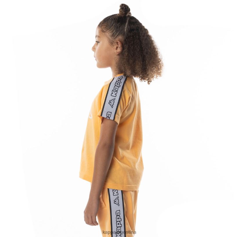 Kappa niños camiseta con logo y cinta para niños avirec 2 naranja claro 2FJJXV684