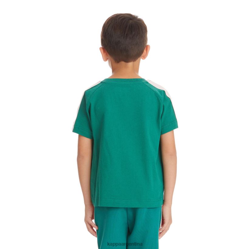 Kappa niños camiseta con logo y cinta para niños avirec 2 verde oscuro 2FJJXV751