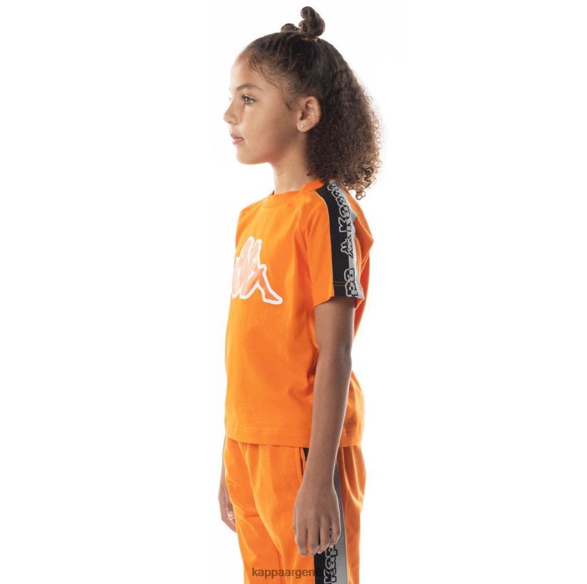 Kappa niños camiseta davirec con cinta del logo naranja 2FJJXV713