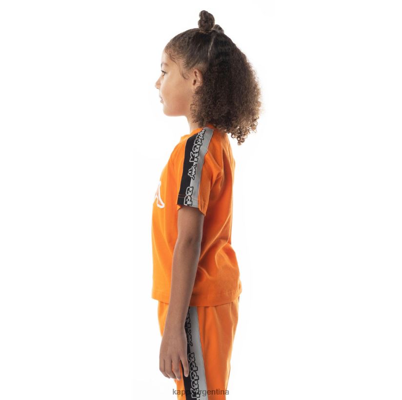 Kappa niños camiseta davirec con cinta del logo naranja 2FJJXV713