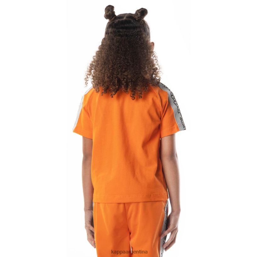 Kappa niños camiseta davirec con cinta del logo naranja 2FJJXV713