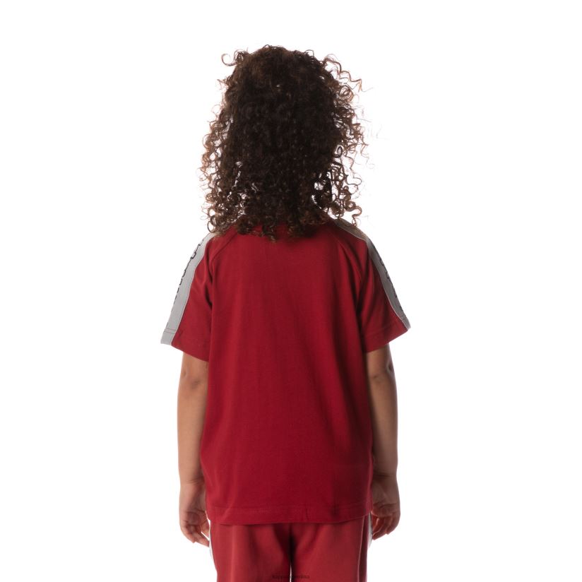 Kappa niños camiseta davirec con cinta del logo rojo 2FJJXV715
