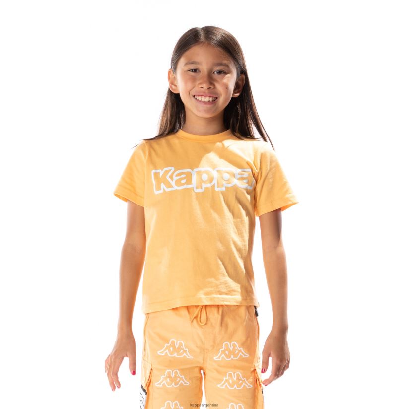 Kappa niños camiseta erco con cinta del logo para niños naranja claro 2FJJXV680