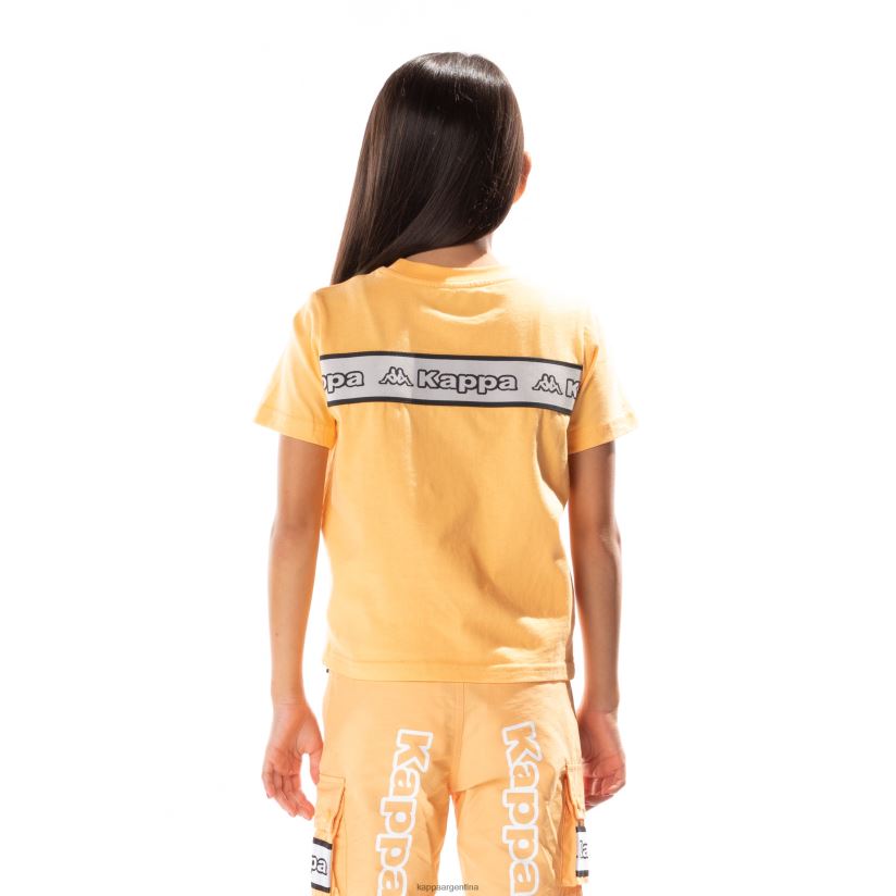 Kappa niños camiseta erco con cinta del logo para niños naranja claro 2FJJXV680