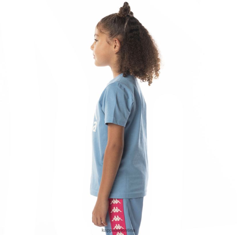 Kappa niños camiseta esstesi auténtica para niños arena azul claro 2FJJXV692