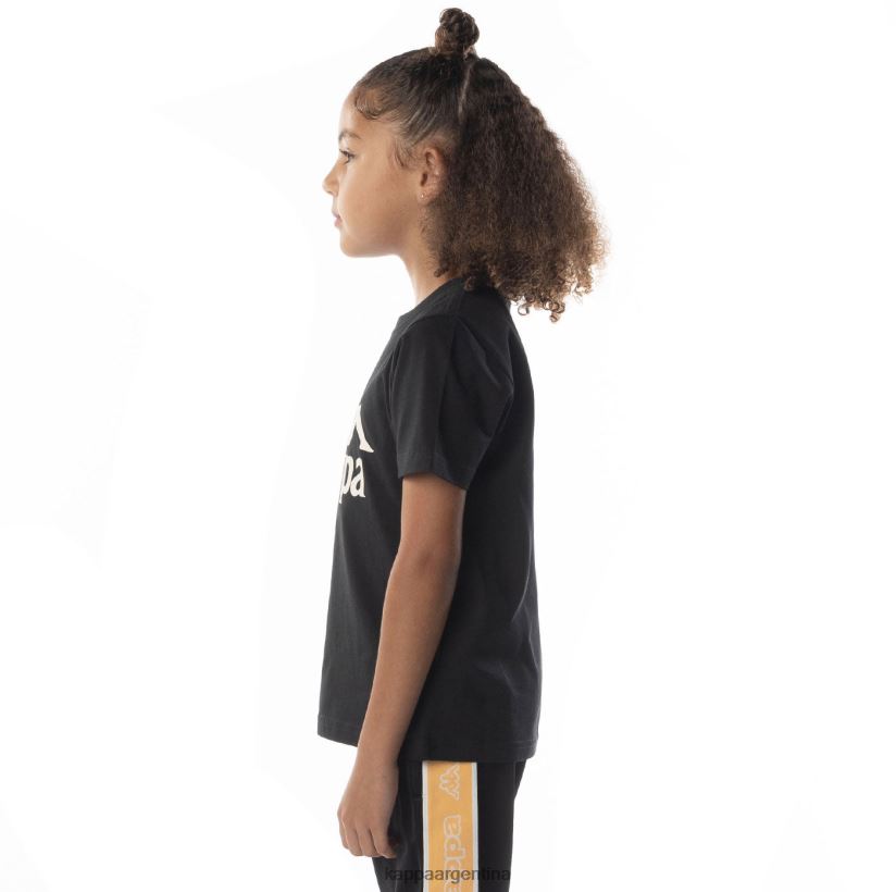 Kappa niños camiseta esstesi auténtica para niños arena de humo negro 2FJJXV694