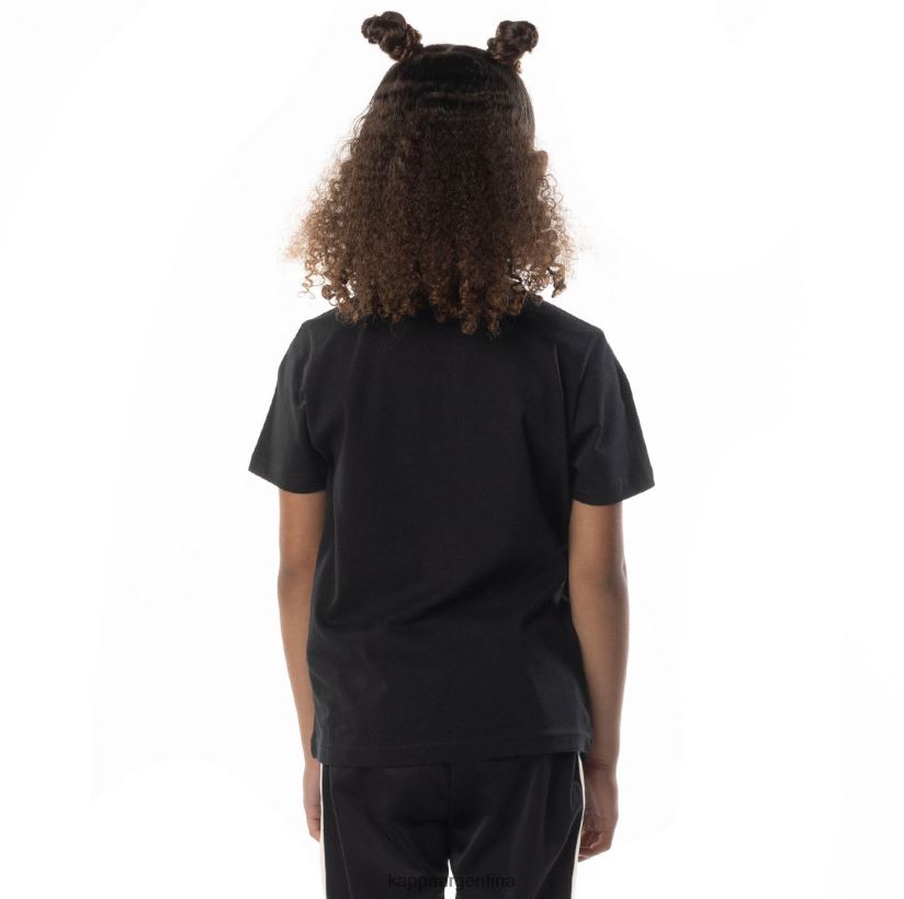 Kappa niños camiseta esstesi auténtica para niños arena de humo negro 2FJJXV694