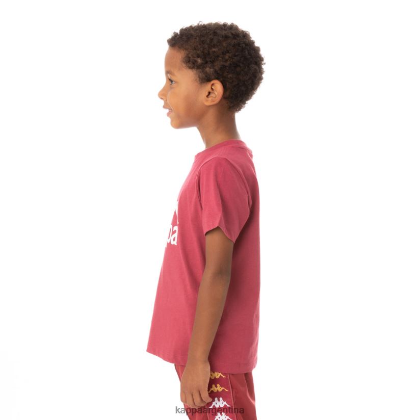 Kappa niños camiseta estessi niños auténtica borgoña 2FJJXV762