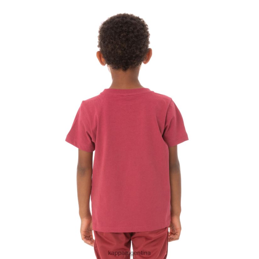 Kappa niños camiseta estessi niños auténtica borgoña 2FJJXV762