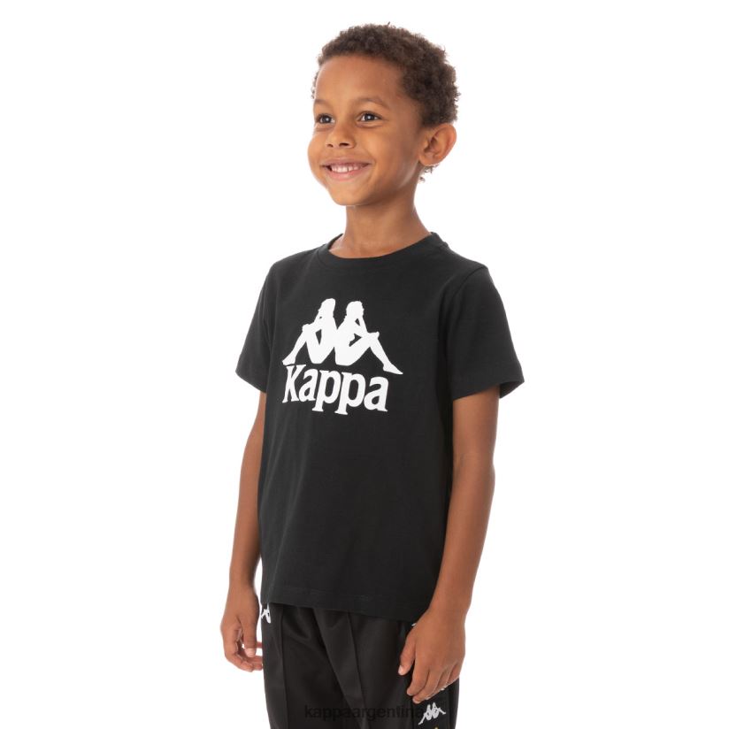 Kappa niños camiseta estessi niños auténtica humo negro 2FJJXV763