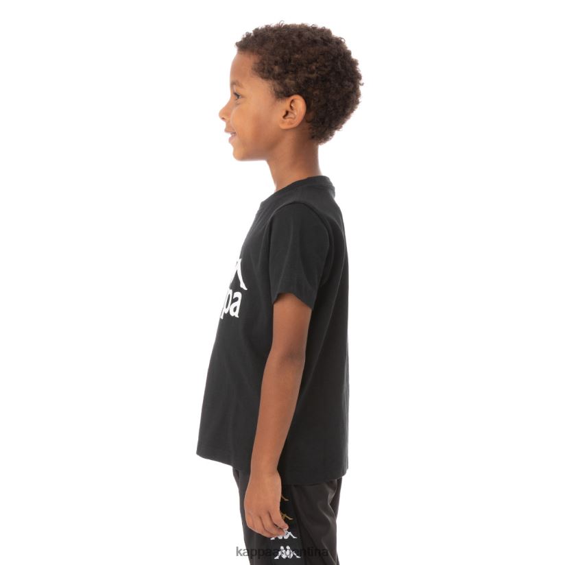 Kappa niños camiseta estessi niños auténtica humo negro 2FJJXV763