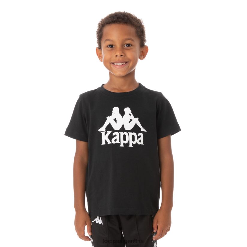 Kappa niños camiseta estessi niños auténtica negro 2FJJXV669