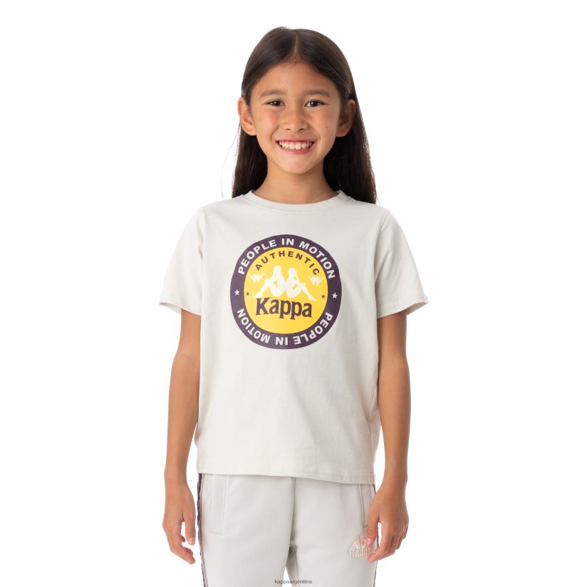 Kappa niños camiseta franker autentica niños gris plata 2FJJXV780
