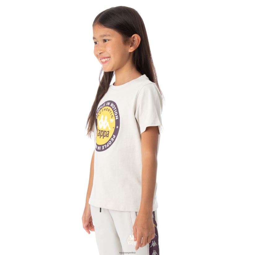 Kappa niños camiseta franker autentica niños gris plata 2FJJXV780