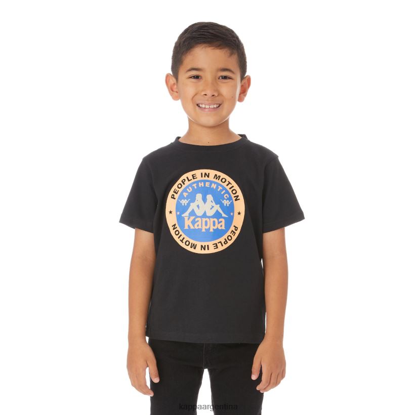 Kappa niños camiseta franker autentica niños negro 2FJJXV773