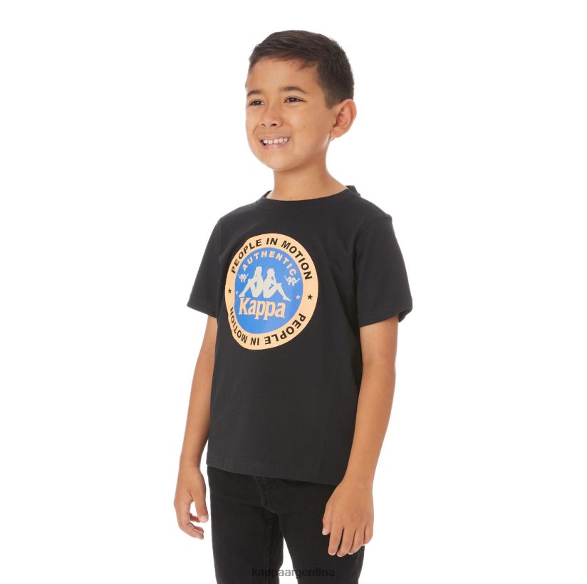 Kappa niños camiseta franker autentica niños negro 2FJJXV773