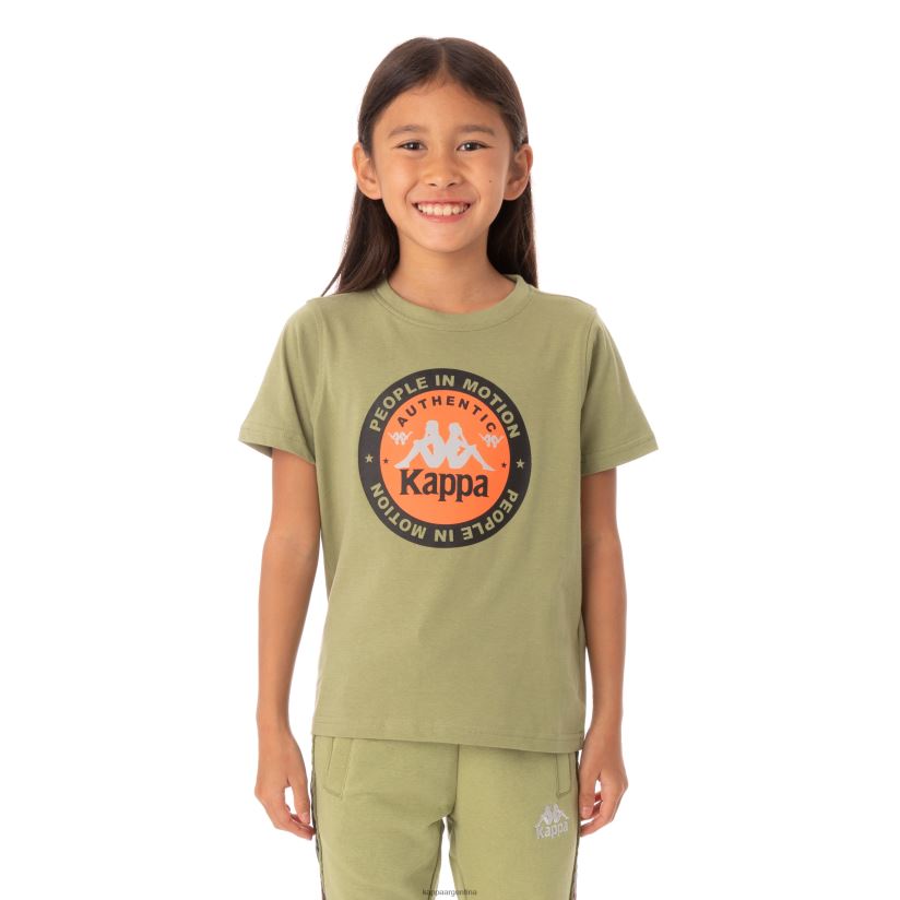 Kappa niños camiseta franker autentica niños salvia verde 2FJJXV772