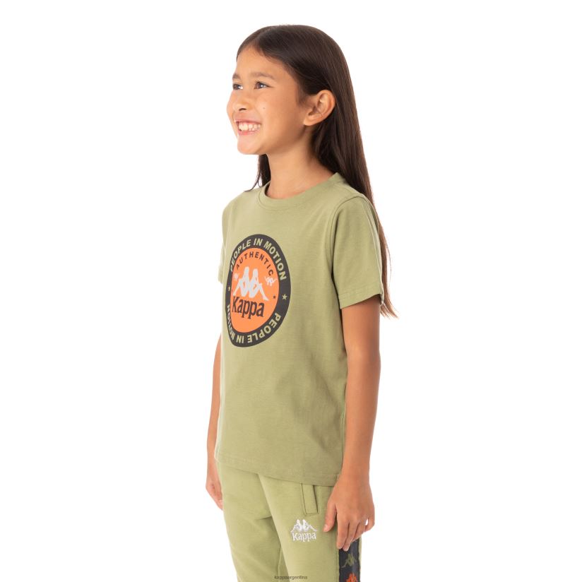 Kappa niños camiseta franker autentica niños salvia verde 2FJJXV772