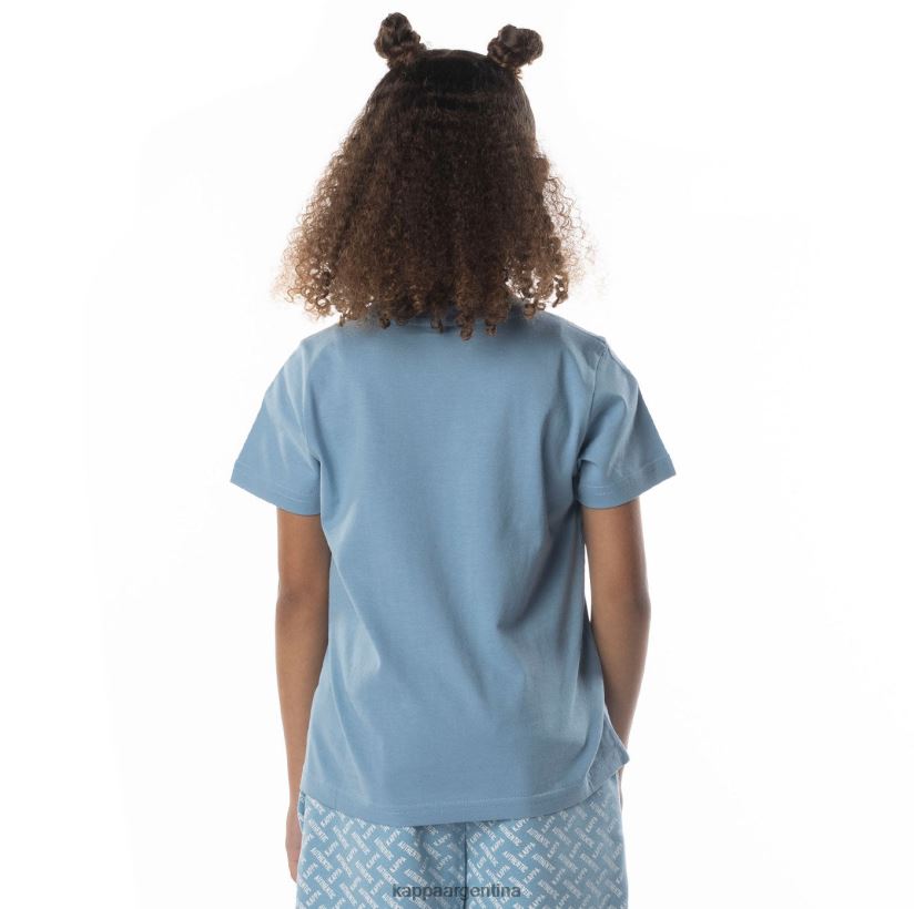 Kappa niños camiseta grafía auténtica para niños arena azul claro 2FJJXV686