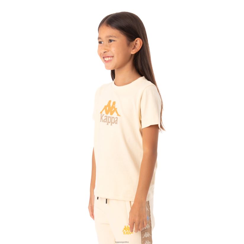 Kappa niños camiseta molongio auténtica para niños beige 2FJJXV781