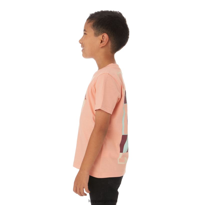 Kappa niños camiseta molongio auténtica para niños coral rosa 2FJJXV775