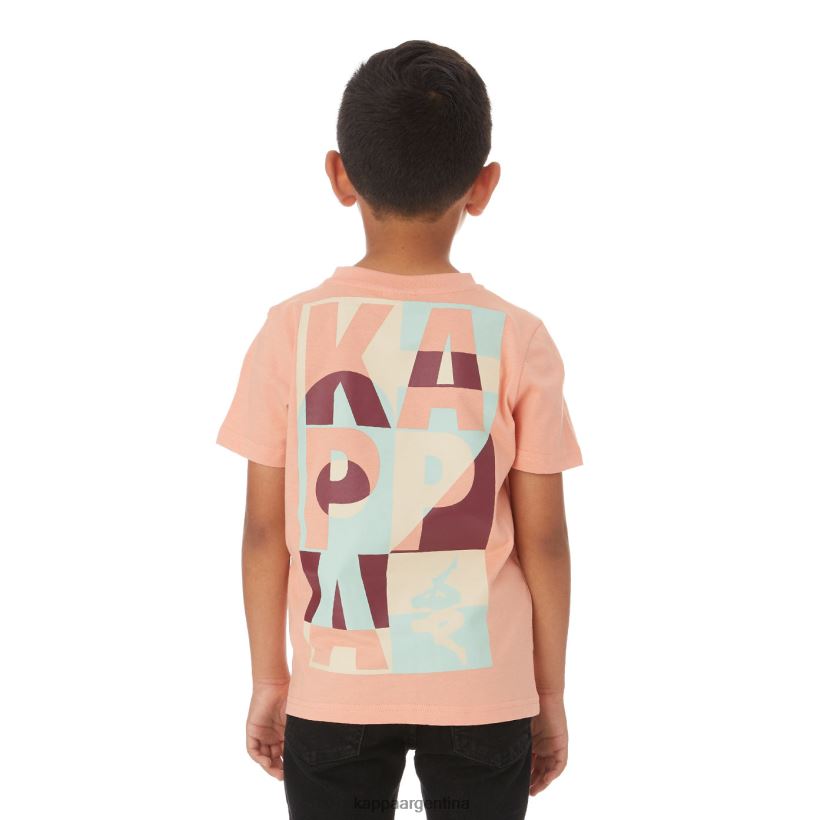 Kappa niños camiseta molongio auténtica para niños coral rosa 2FJJXV775