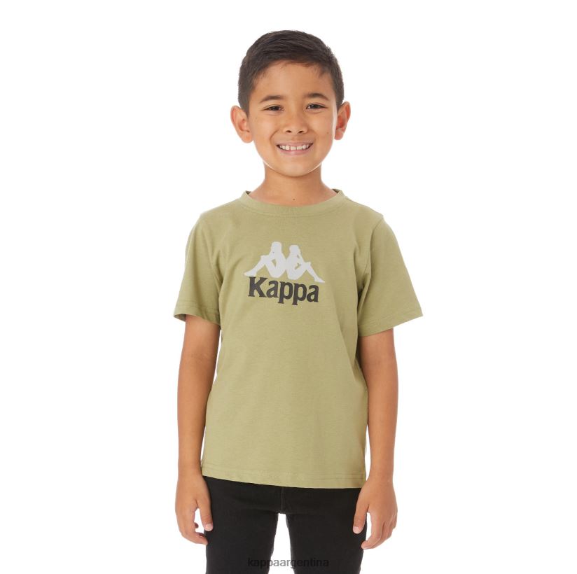 Kappa niños camiseta molongio auténtica para niños salvia verde 2FJJXV774