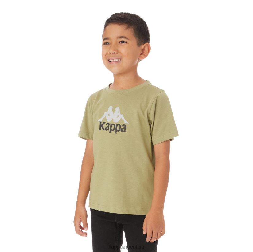 Kappa niños camiseta molongio auténtica para niños salvia verde 2FJJXV774