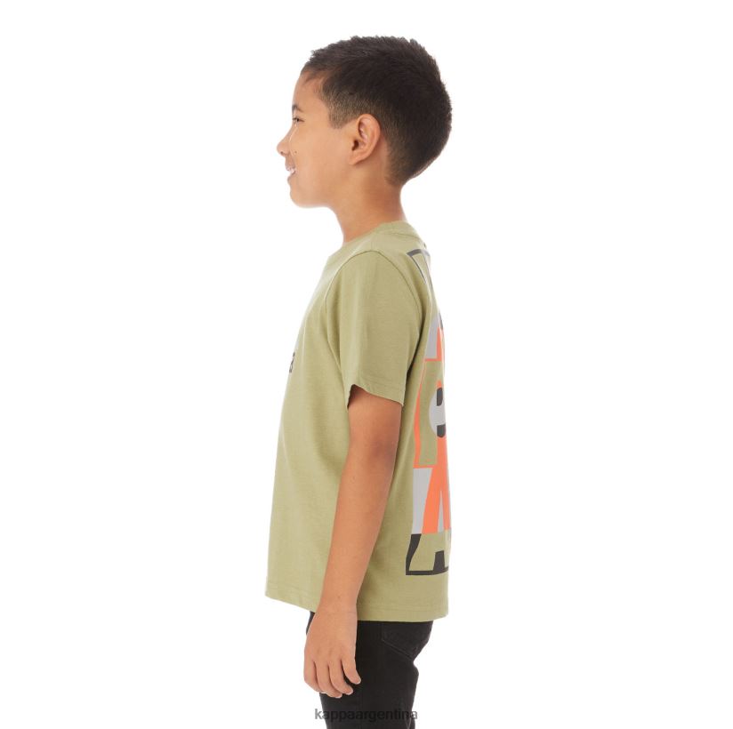 Kappa niños camiseta molongio auténtica para niños salvia verde 2FJJXV774