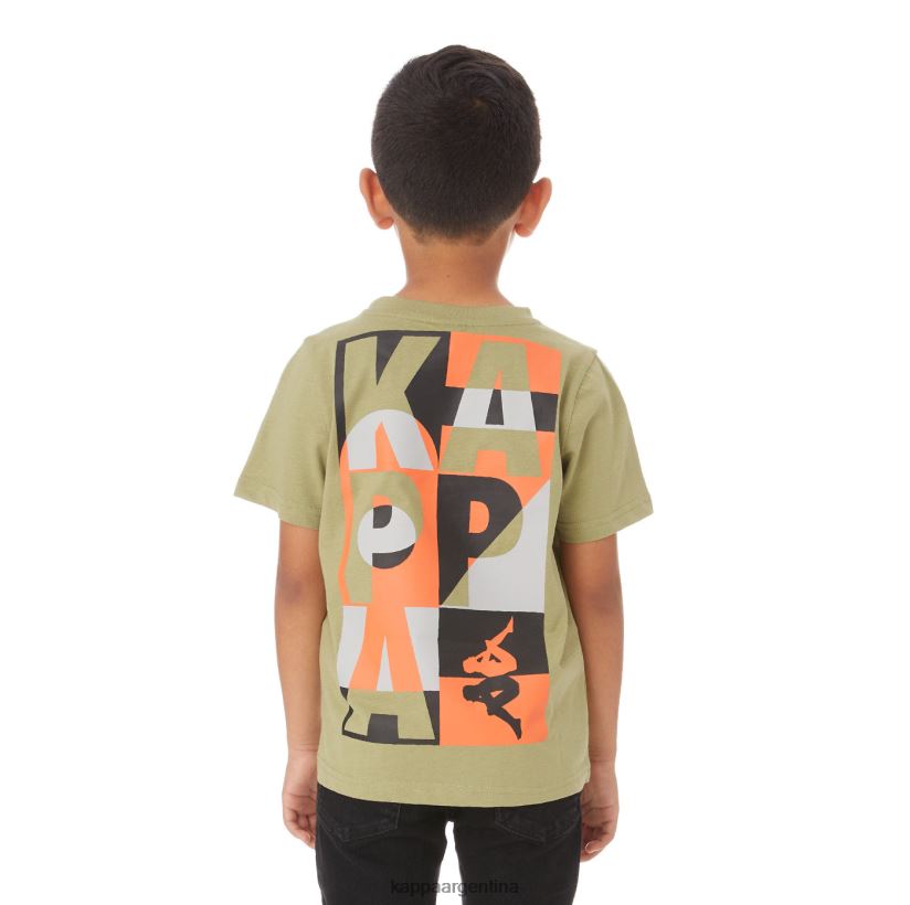 Kappa niños camiseta molongio auténtica para niños salvia verde 2FJJXV774