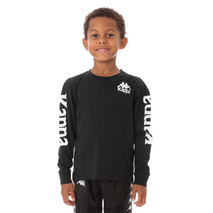 Kappa niños camiseta niño autentica ruiz 2 humo negro 2FJJXV760