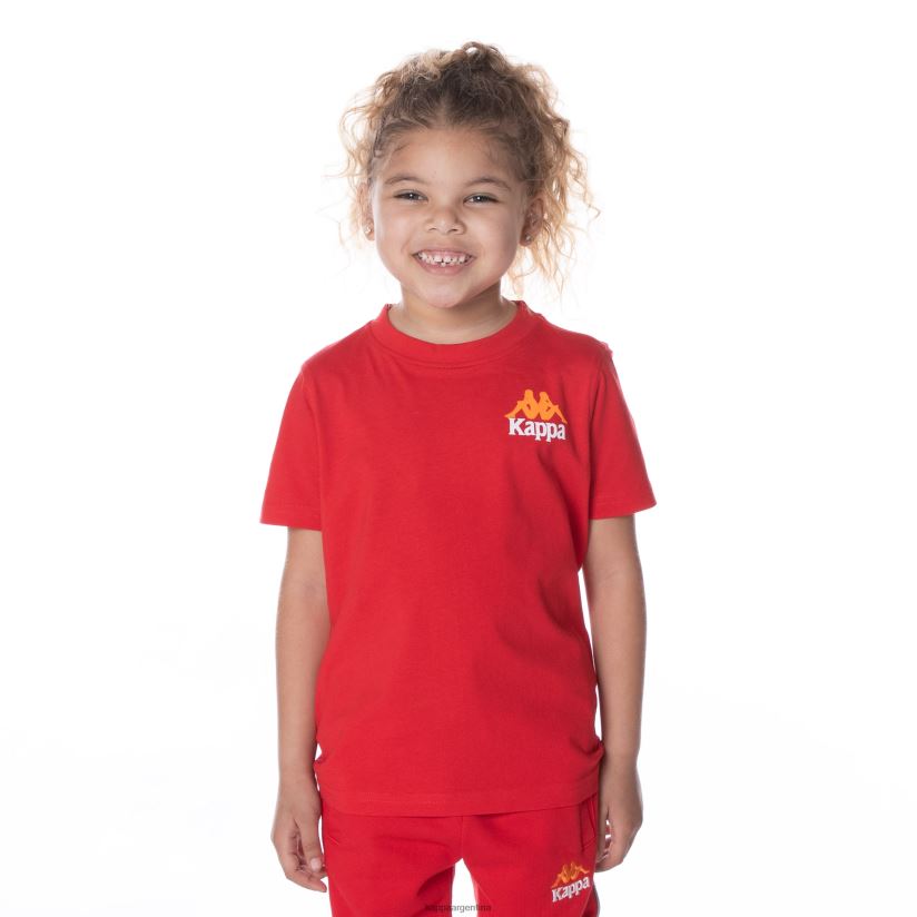 Kappa niños camiseta niños authentic ables rojo 2FJJXV650