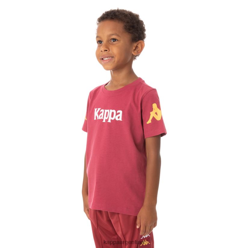 Kappa niños camiseta paroo auténtica para niños borgoña 2FJJXV757