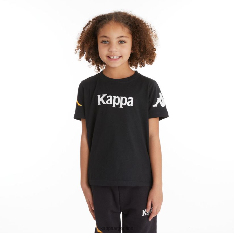 Kappa niños camiseta paroo auténtica para niños humo negro 2FJJXV726