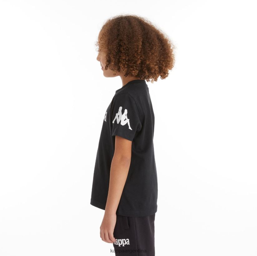 Kappa niños camiseta paroo auténtica para niños humo negro 2FJJXV726