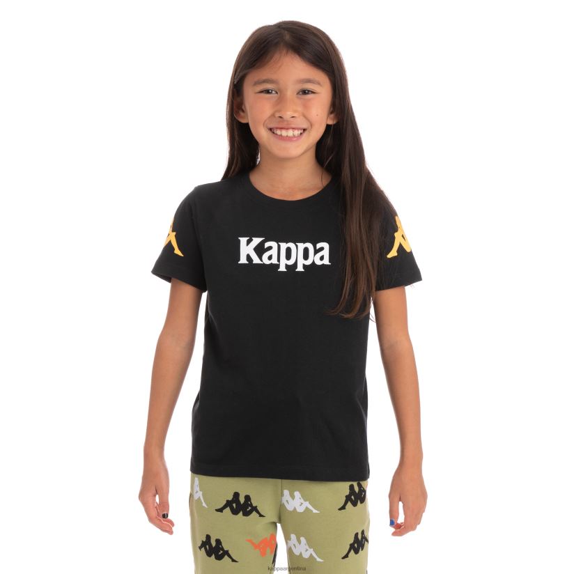 Kappa niños camiseta paroo auténtica para niños humo negro 2FJJXV758