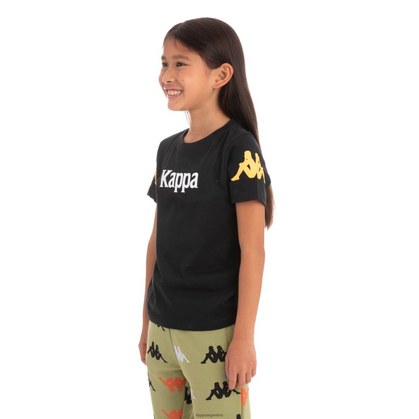 Kappa niños camiseta paroo auténtica para niños humo negro 2FJJXV758