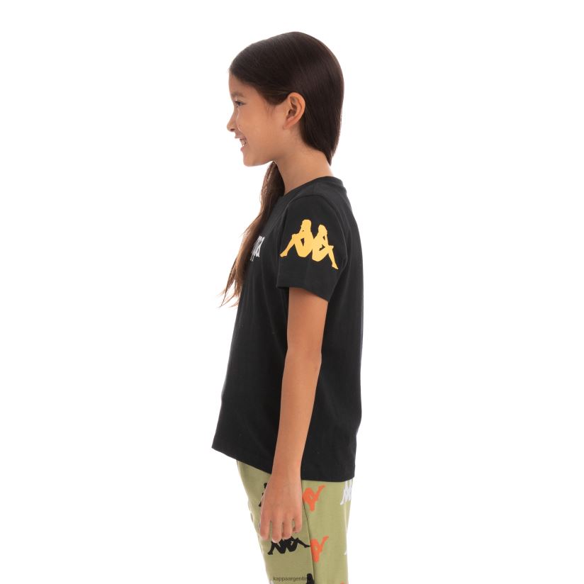 Kappa niños camiseta paroo auténtica para niños humo negro 2FJJXV758