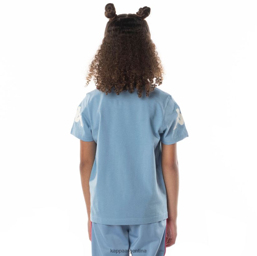 Kappa niños camiseta paroo auténtica para niños rosa azul claro 2FJJXV688