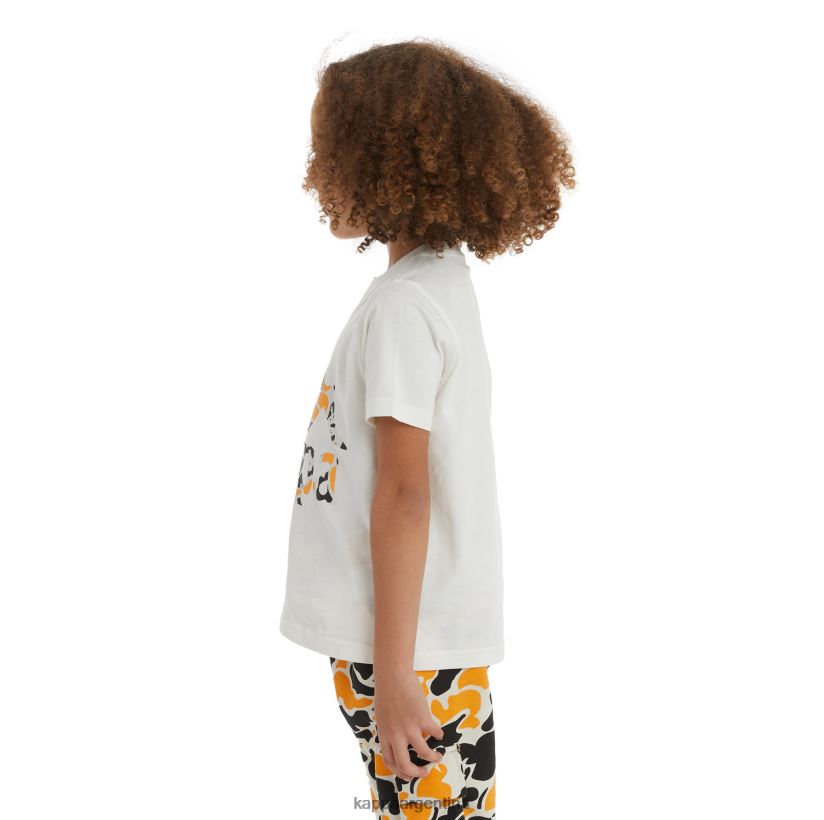 Kappa niños camiseta phullo auténtica para niños humo negro naranja claro 2FJJXV718