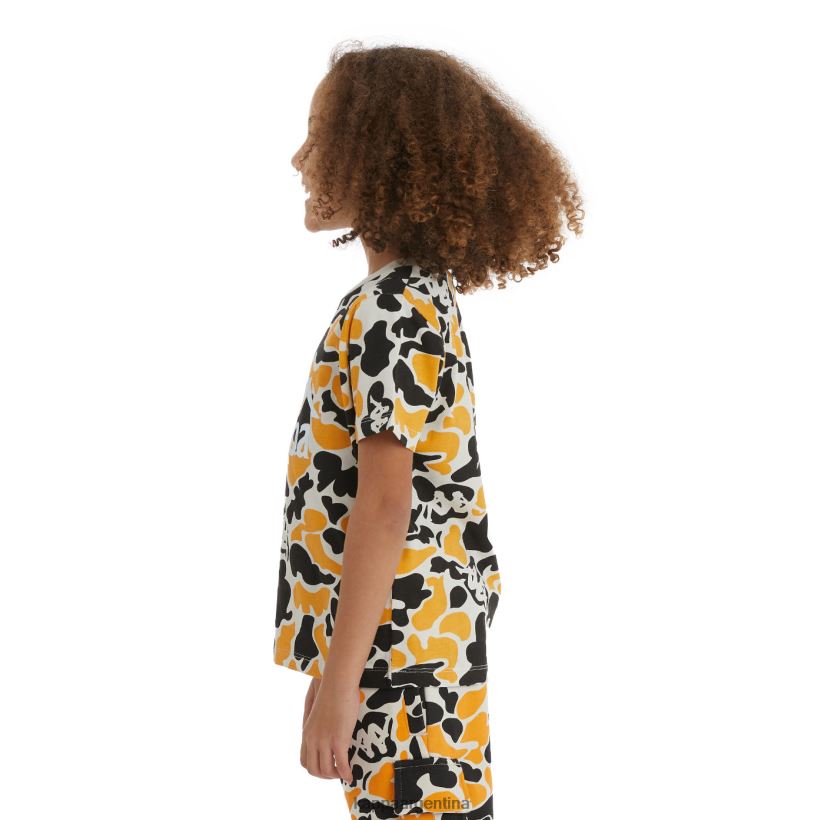 Kappa niños camiseta pyllo auténtica para niños humo negro naranja claro 2FJJXV724
