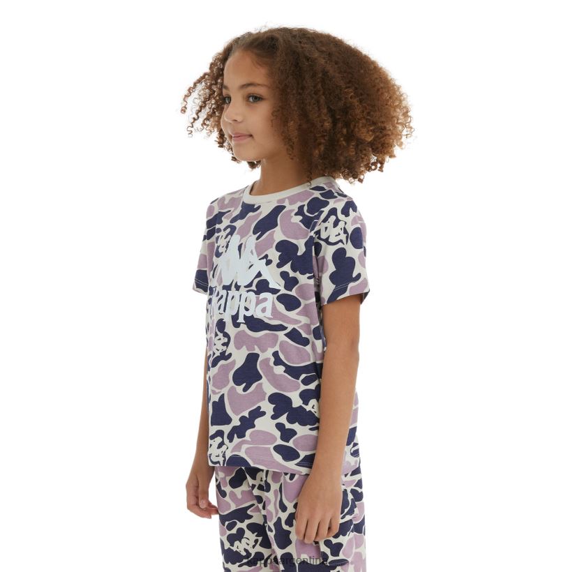 Kappa niños camiseta pyllo auténtica para niños violeta azul marino 2FJJXV723