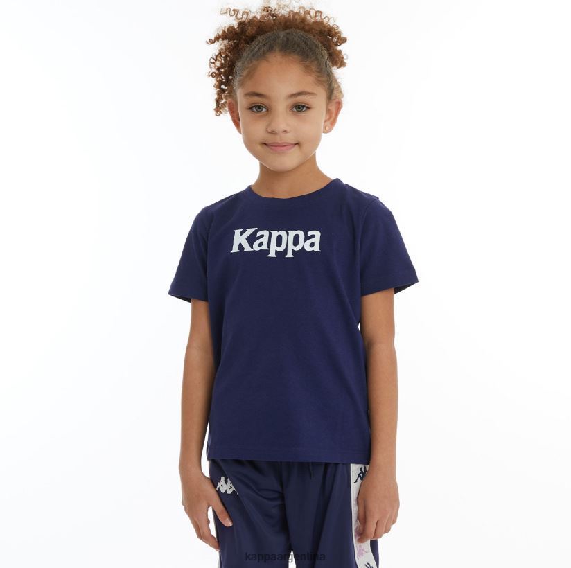 Kappa niños camiseta runis autentica para niños blanco marino 2FJJXV728